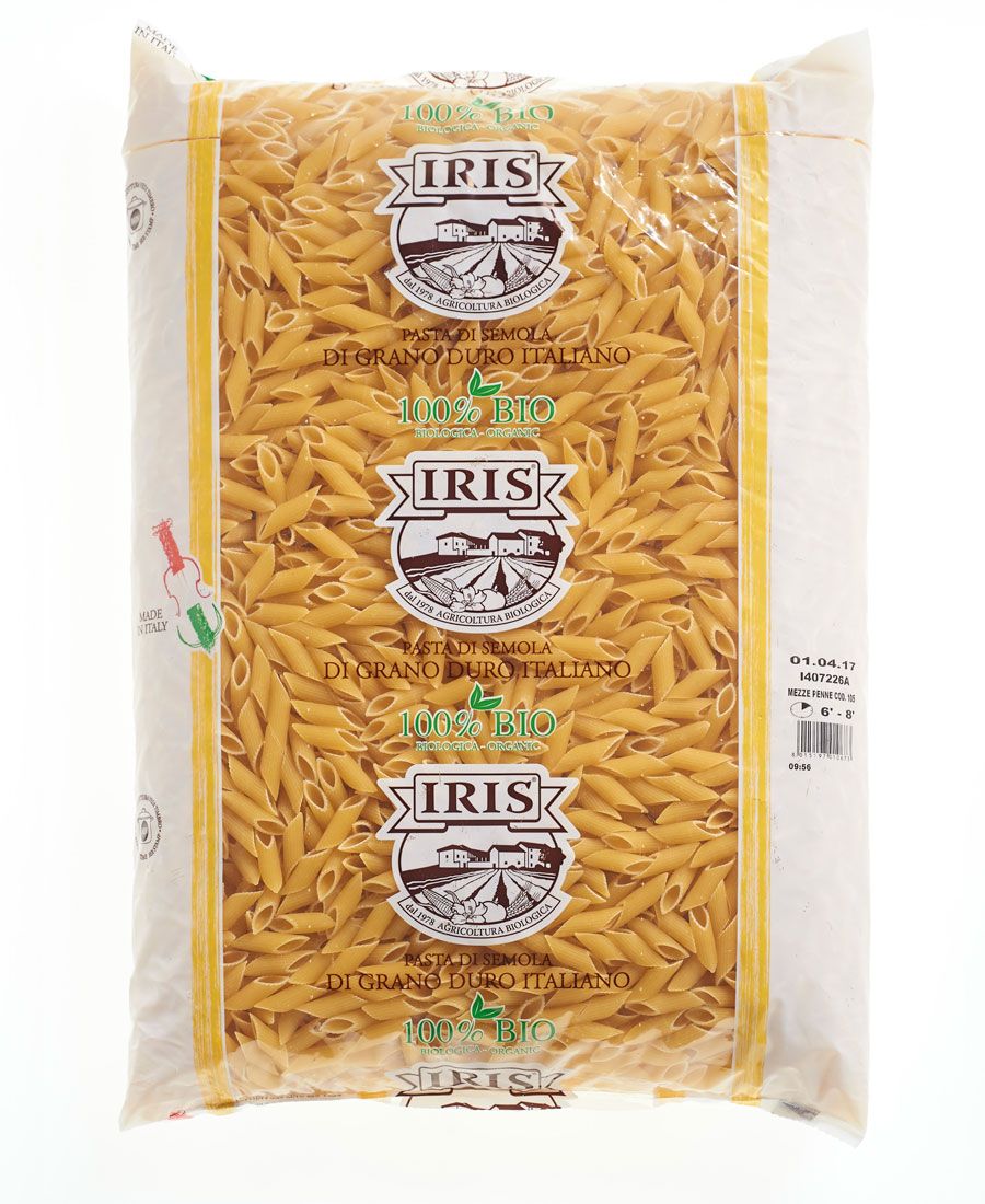 Mezze penne semola bio formato famiglia 5 kg